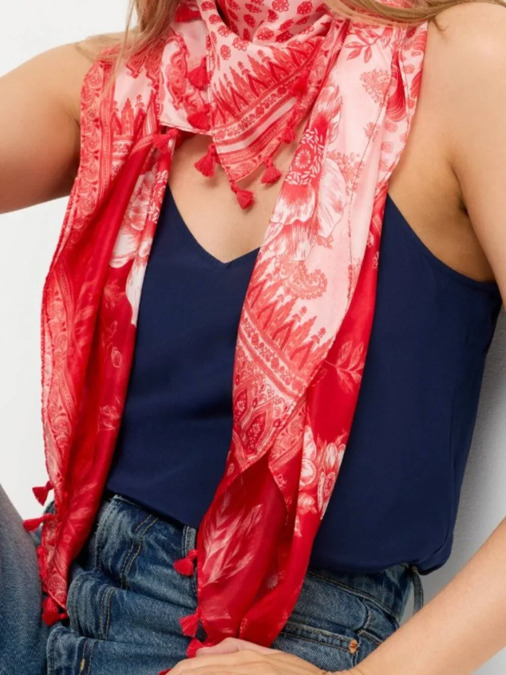 Johnny Was 100% Silk Scarf